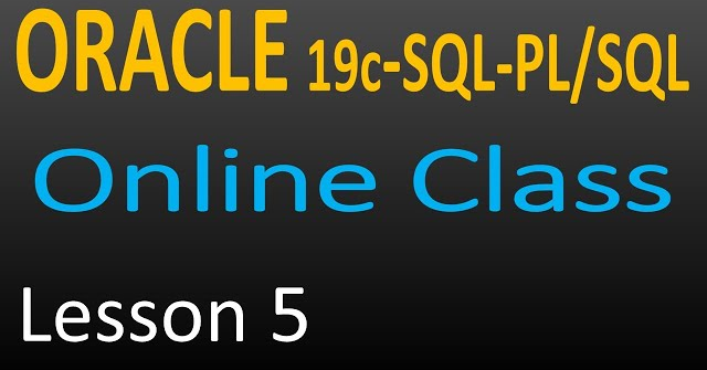 oralce online class 5 - Built-in Function in SQL part 1