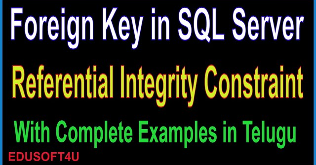 Foreign Key Constraint in SQL Server