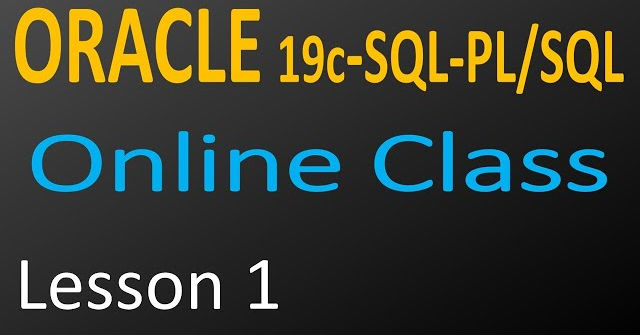 oracle online class 1 - Basic SQL Commands