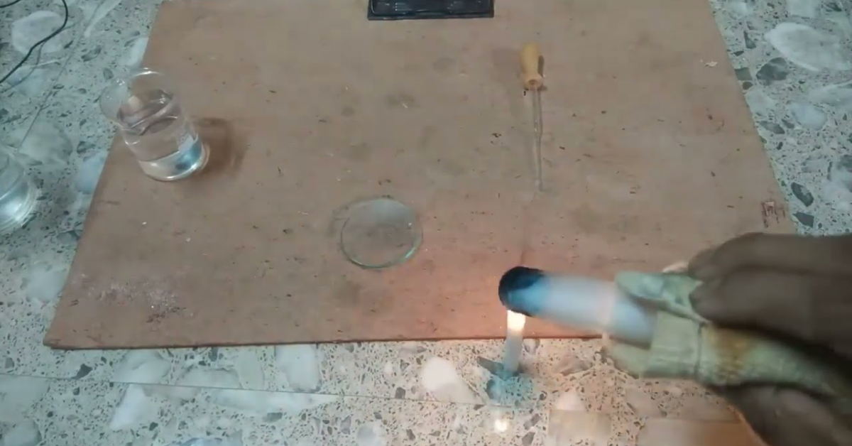 HEATING OF COPPER SULPHATE AND ITS CHEMICAL CHANGE